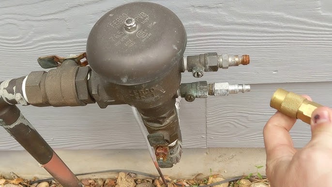 Connect Irrigation valve for winterizing